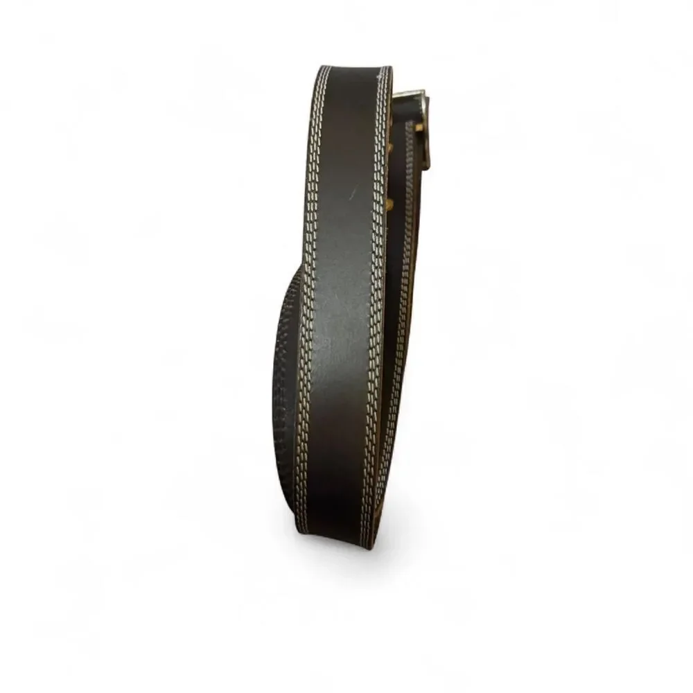 Wrangler Men’s Black Genuine Leather Belt Size 42 | 48” Length | 1.5” Width | Si